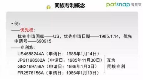 同族专利概念 同族专利概念